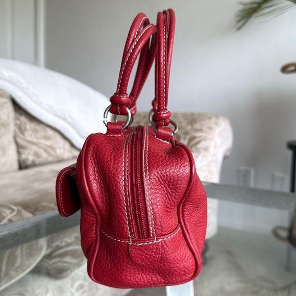 Leather Red Purse Made in Italy GUIA’S - Picture 4 of 9